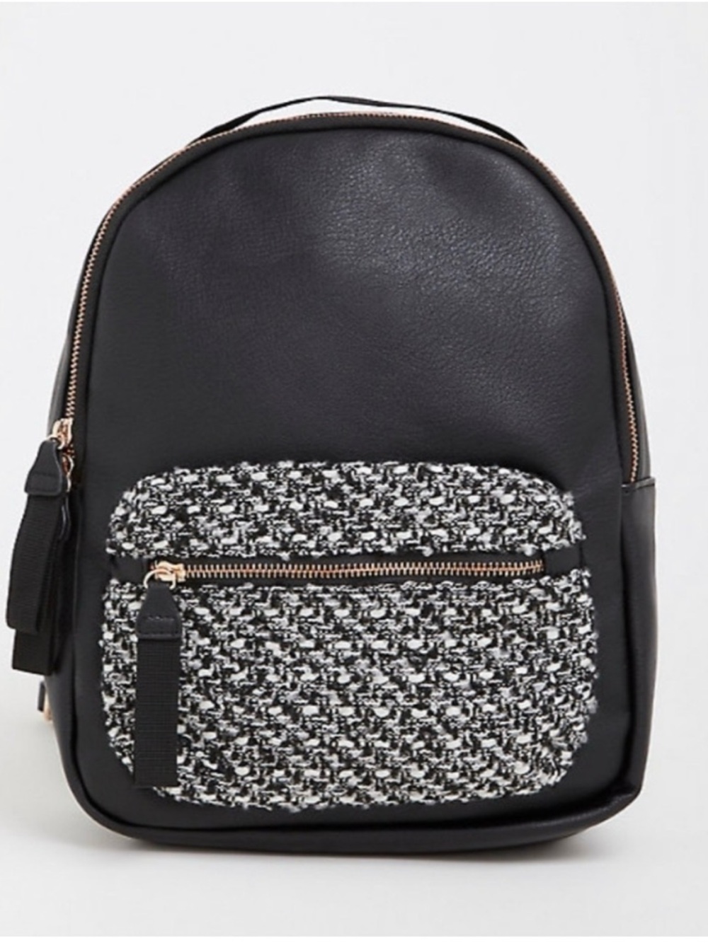 Nwt Torrid Tweed Pocket Faux Leather Backpack